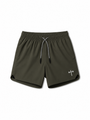 HolStrength military green Active Liner Shorts 7"