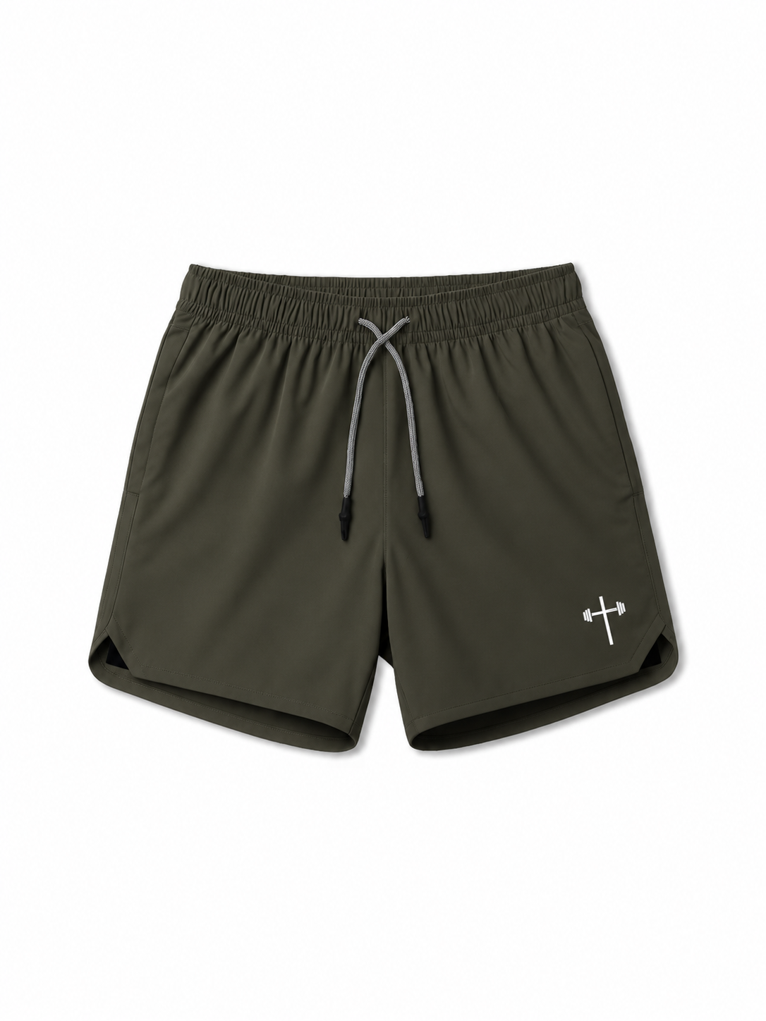 HolStrength military green Active Liner Shorts 7"