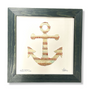 The Anchor Original Artwork - Made from Actual Used Baseballs framed artwork featuring an anchor design.