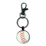 The Baseball Seams Company Black Baseball Seam Keychain, product detail view