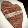 Framed Baseball Heart "I LOVE YOU MORE” Artwork | Handmade Valentines Day Gift Idea