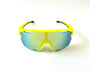 Diamond Krew Neon Yellow Baseball Sunglasses | alternate view of neon yellow frame and lenses