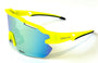 Diamond Krew Neon Yellow Baseball Sunglasses | neon yellow frame product view