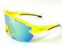 Diamond Krew Neon Yellow Baseball Sunglasses | neon yellow frame product view