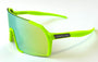Diamond Krew Neon Green Youth Baseball Sunglasses | neon green frame product view