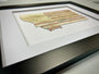 Montana Original Baseball Artwork - made from used baseballs displayed in a black frame.