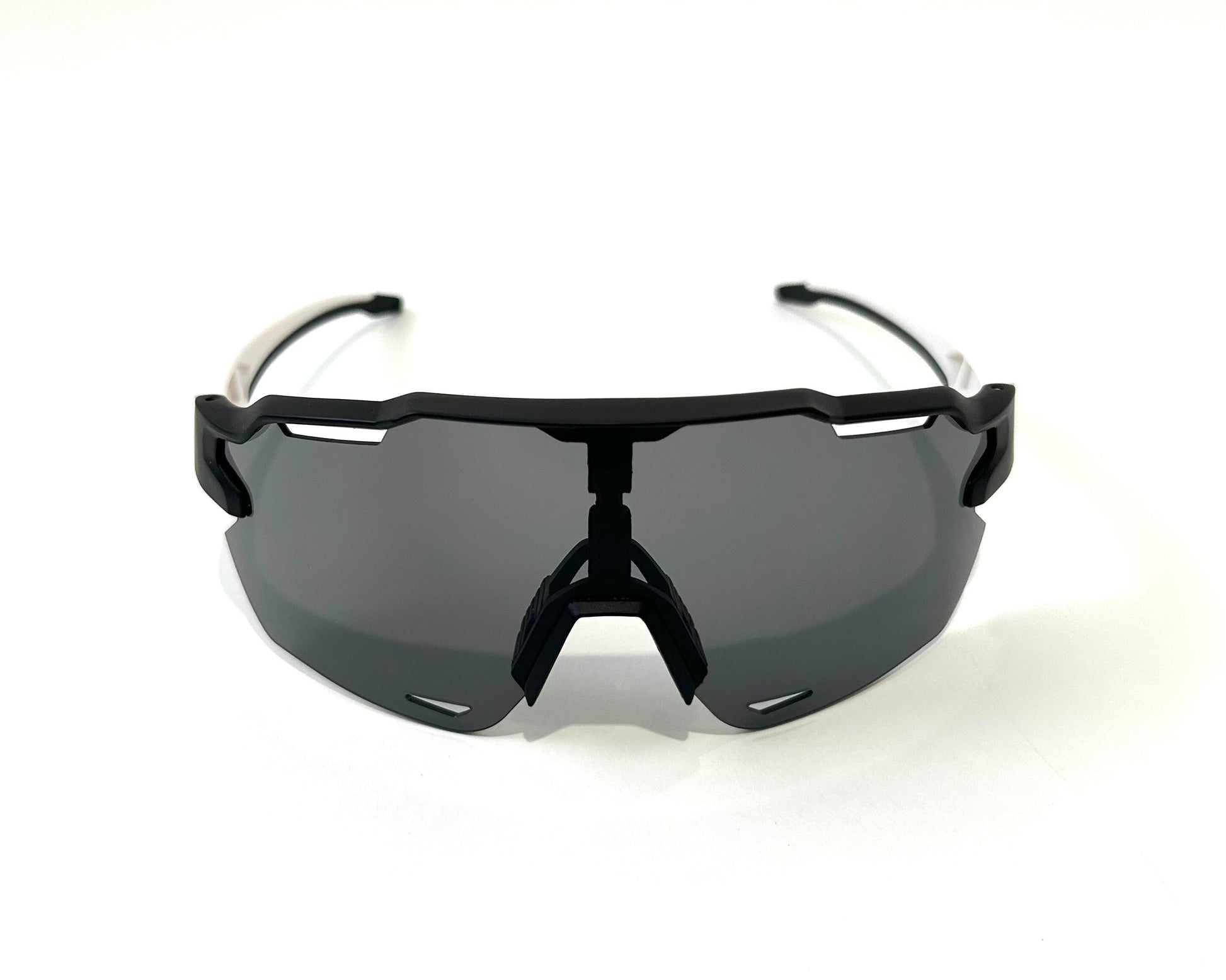 Diamond Krew Phantom Baseball Sunglasses | alternate view of black and white frame and lenses