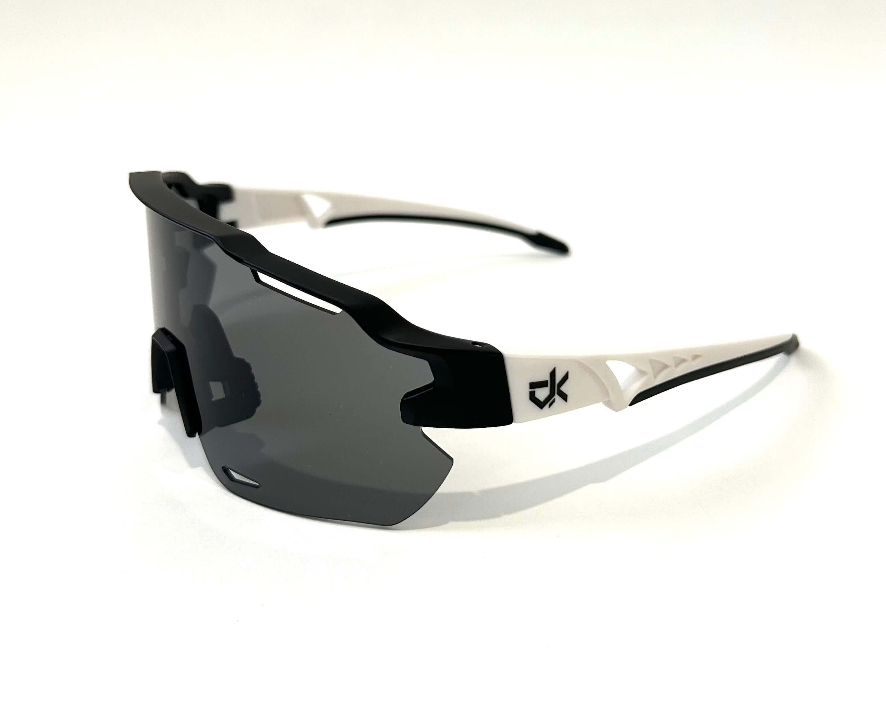 Diamond Krew Phantom Baseball Sunglasses | black and white frame product view