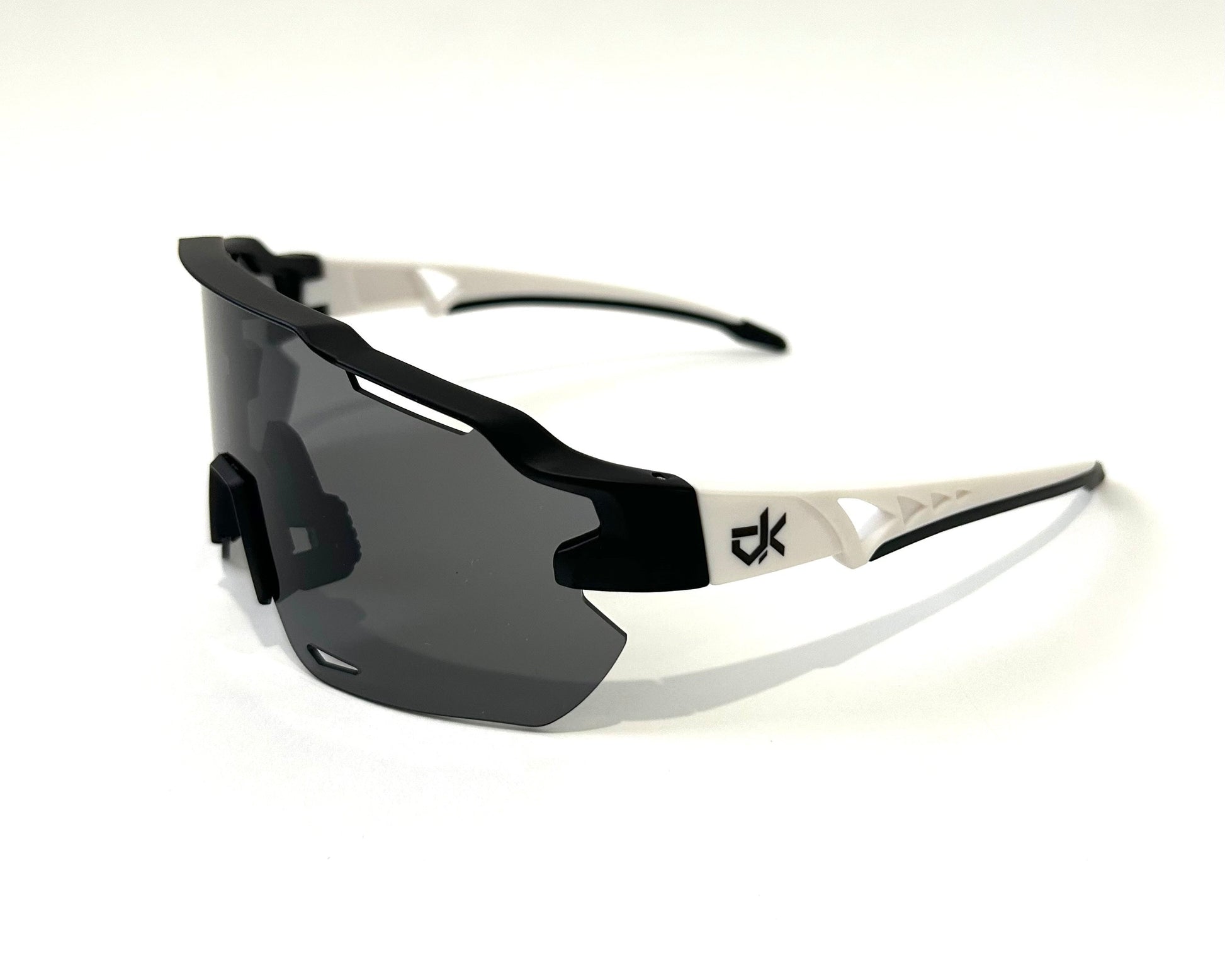 Diamond Krew Phantom Baseball Sunglasses | black and white frame product view