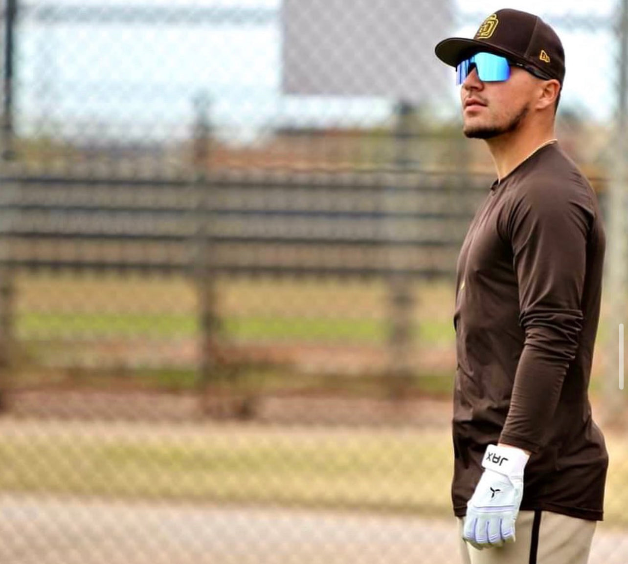 Jax Athletics Platinum White Baseball Gloves | Pro Cuff