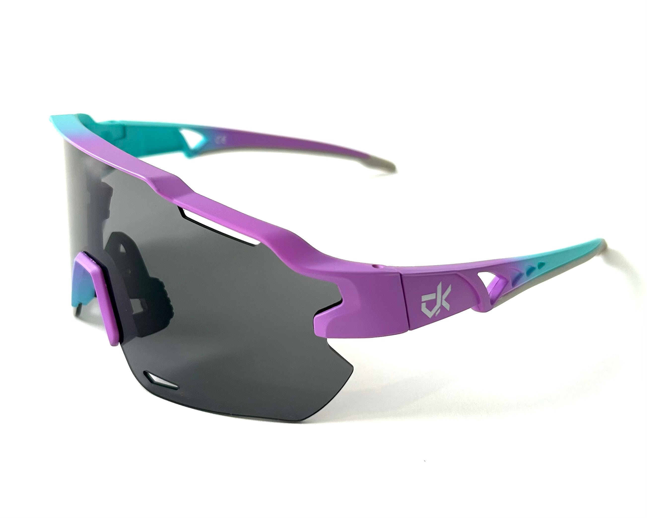 Diamond Krew Cotton Candy Baseball Sunglasses | blue and purple frame product view