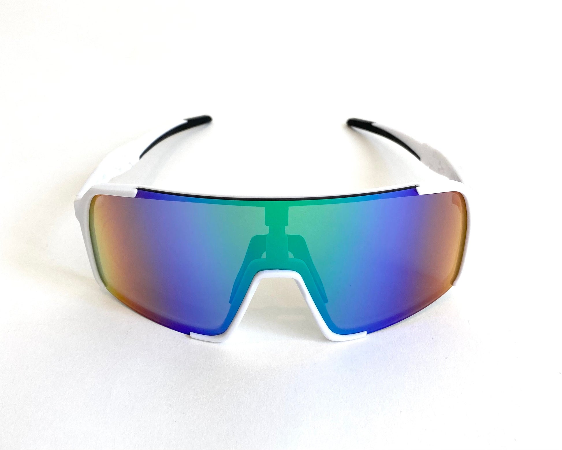 Diamond Krew Jaws Baseball Sunglasses | alternate view of white frame and lenses