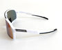 Diamond Krew Jaws Baseball Sunglasses | white frame and lens detail