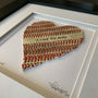 Framed Baseball Heart "I LOVE YOU MORE” Artwork | Handmade Valentines Day Gift Idea
