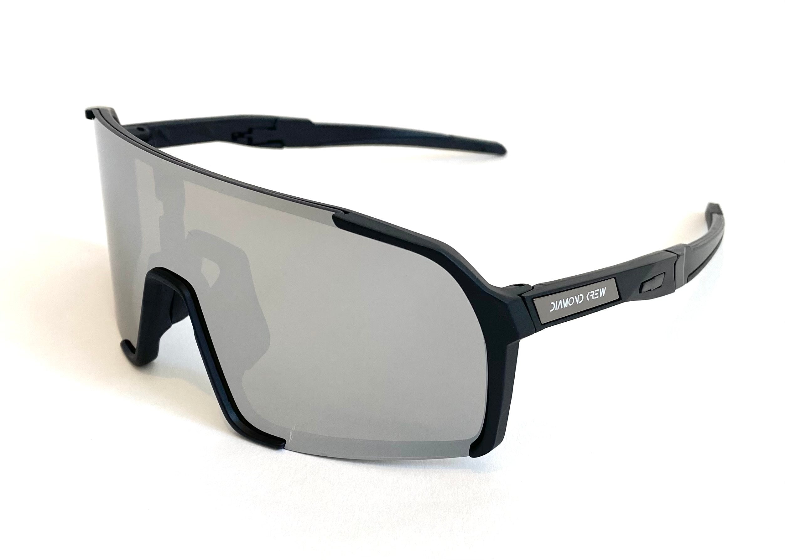 Diamond Krew Walk-Off Baseball Sunglasses | black frame product view