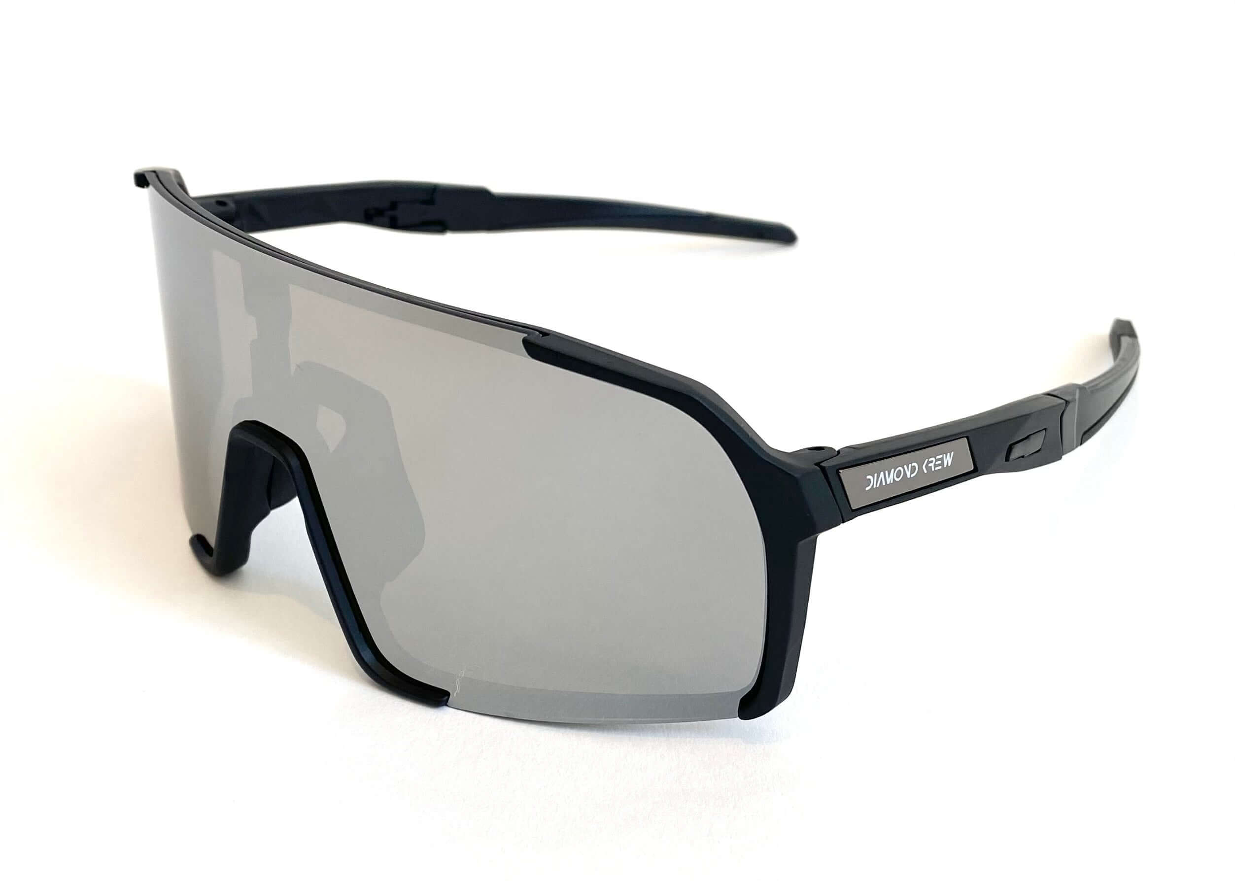 Diamond Krew Walk-Off Baseball Sunglasses | black frame product view
