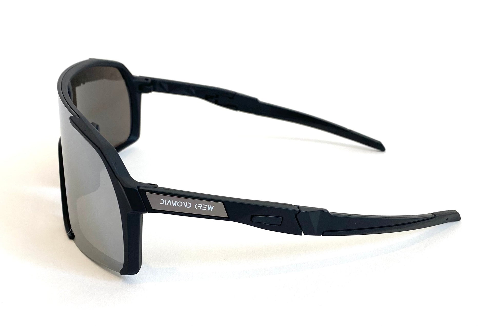 Diamond Krew Walk-Off Baseball Sunglasses | black frame and lens detail