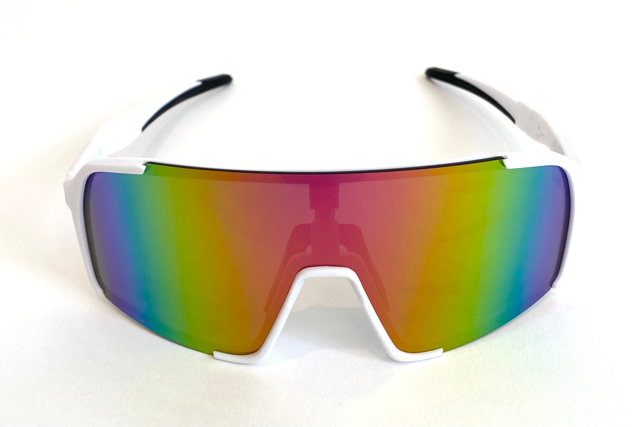 Diamond Krew Lucky Baseball Sunglasses | alternate view of white frame and lenses