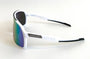 Diamond Krew Lucky Baseball Sunglasses | white frame and lens detail