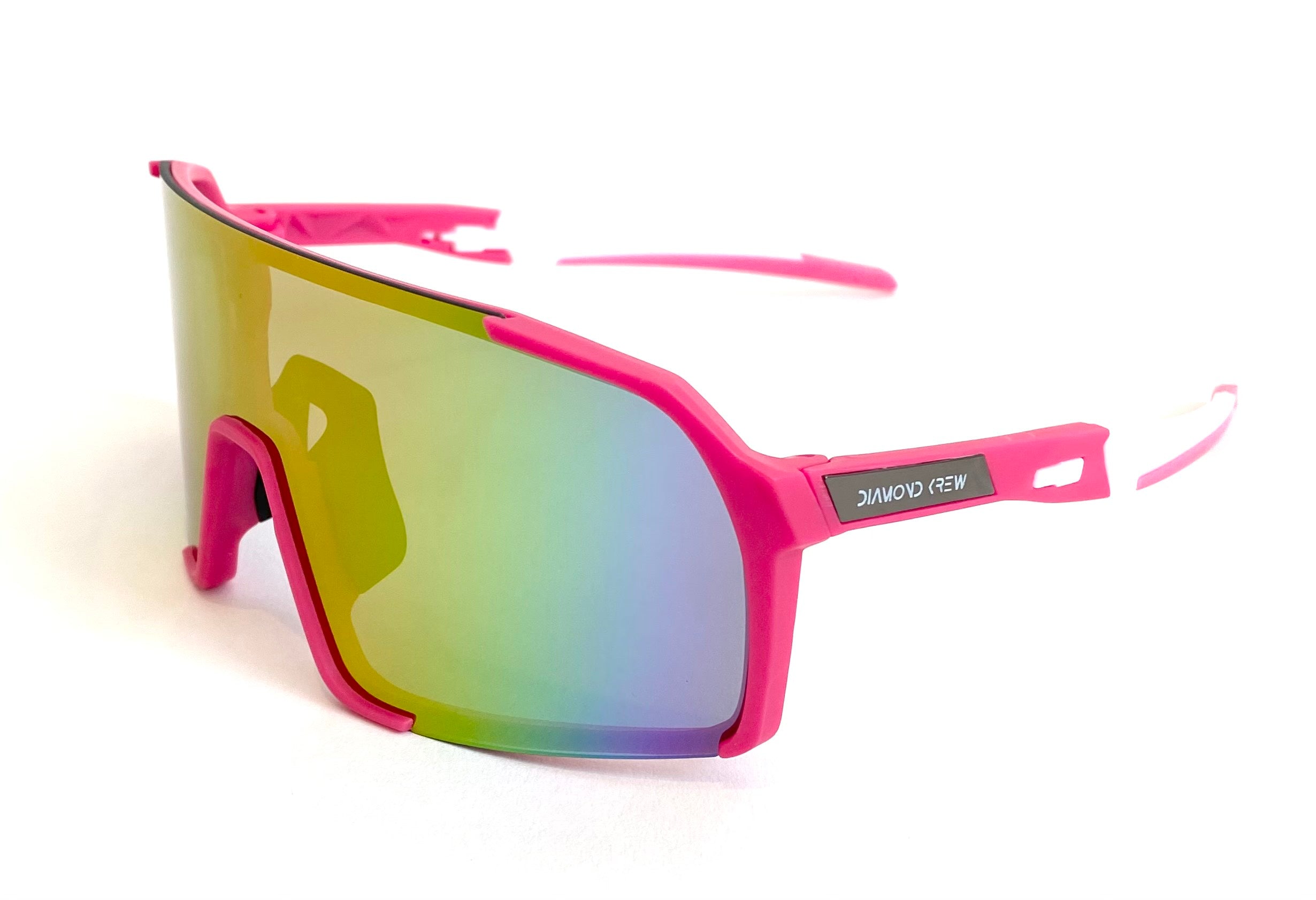 Diamond Krew Pink Baseball Sunglasses | black frame product view