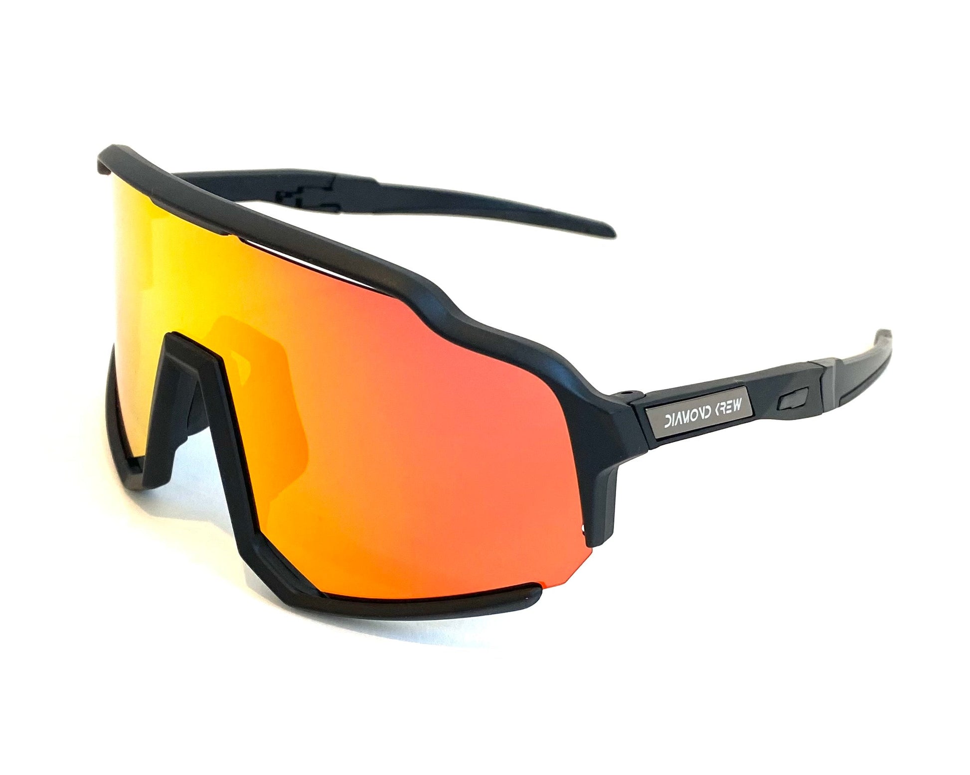 Diamond Krew Solar Flare Baseball Sunglasses | black frame product view