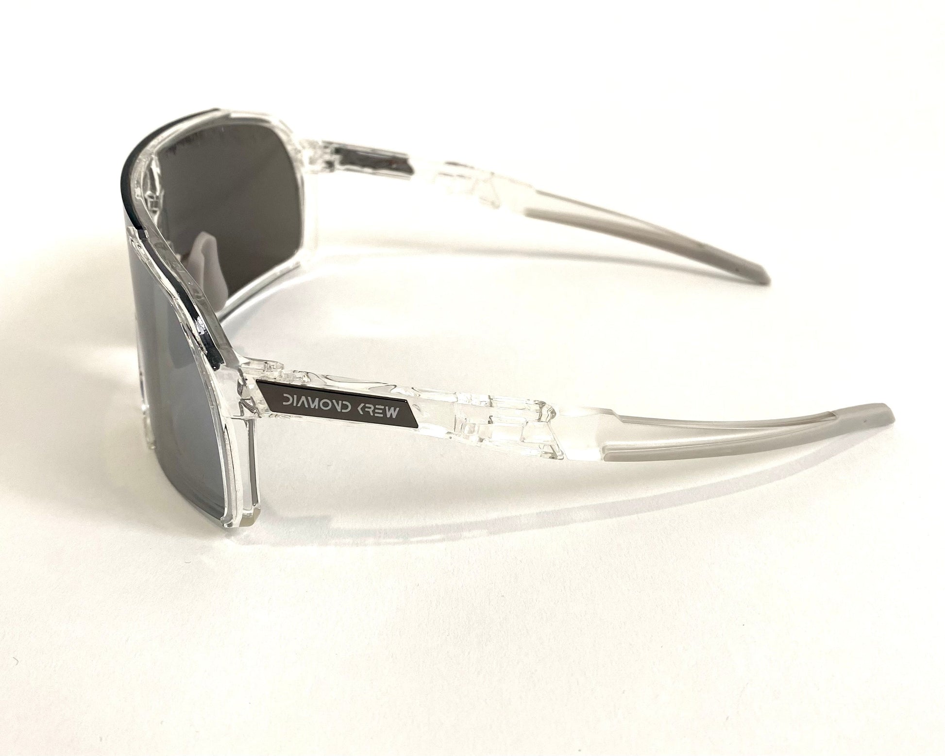 Diamond Krew MVP Baseball Sunglasses | clear frame and lens detail
