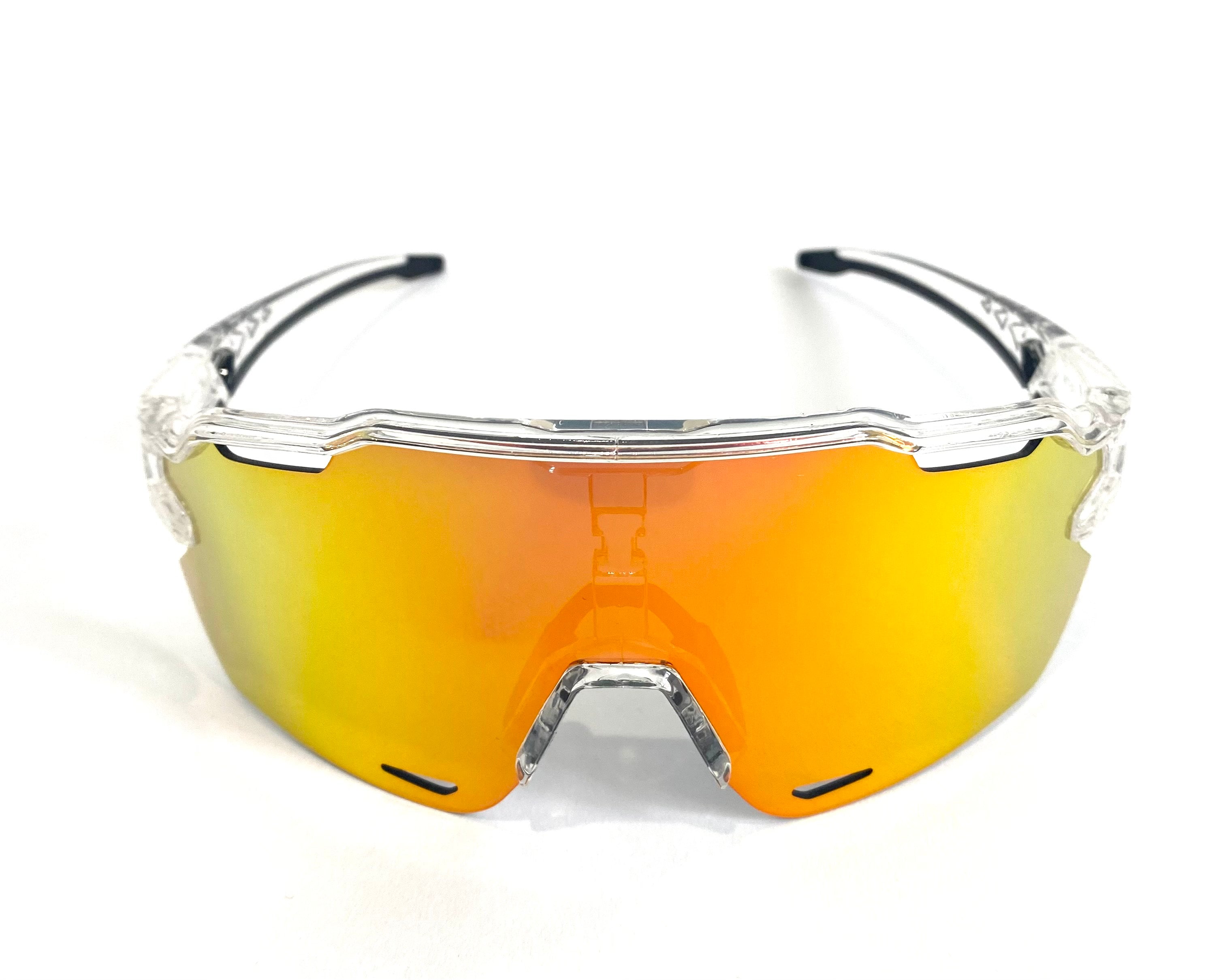 Diamond Krew Famous 2.0 Baseball Sunglasses | alternate view of clear frame and lenses