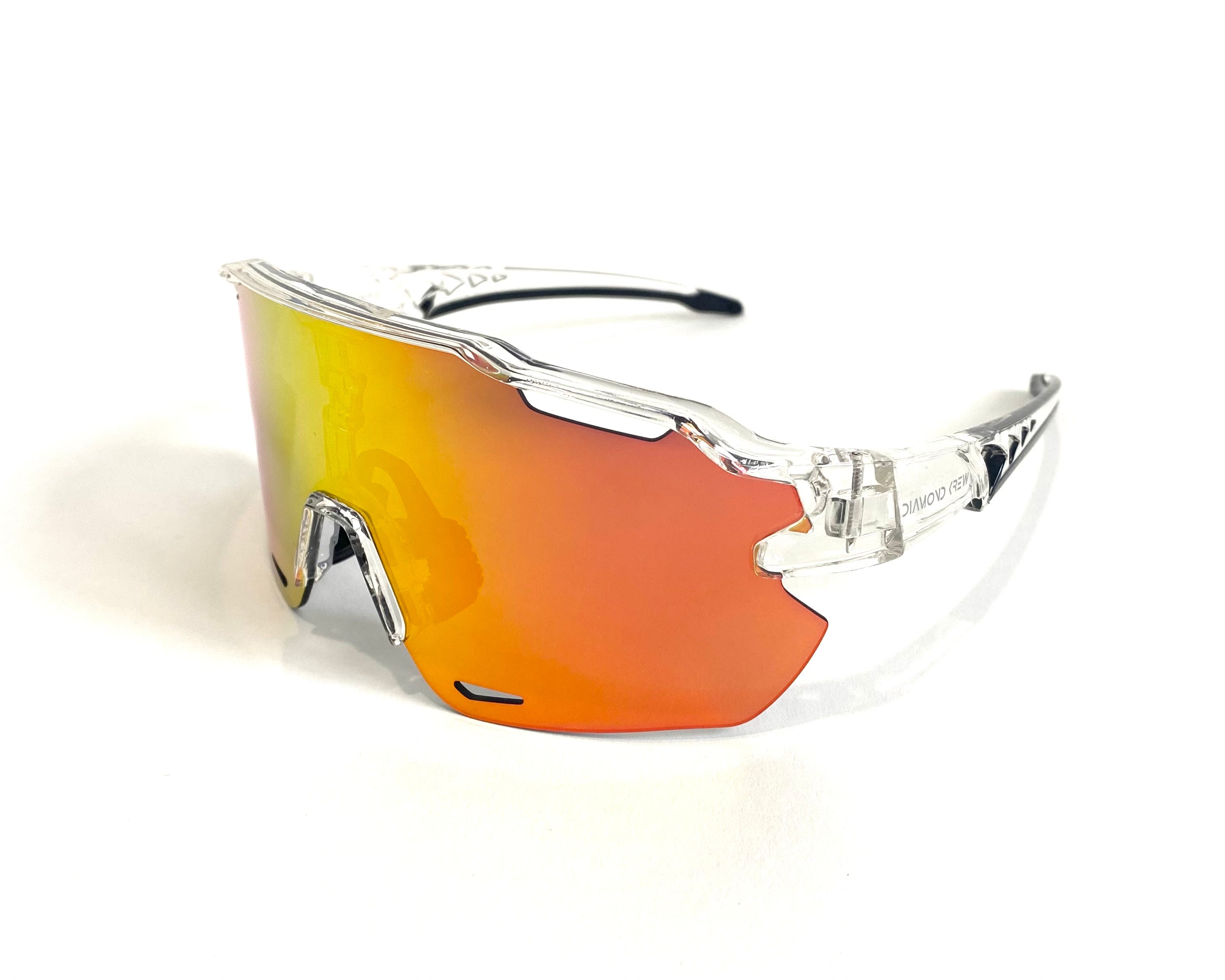 Diamond Krew Famous 2.0 Baseball Sunglasses | clear frame product view