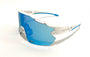 Diamond Krew Snow Baseball Sunglasses | white frame product view