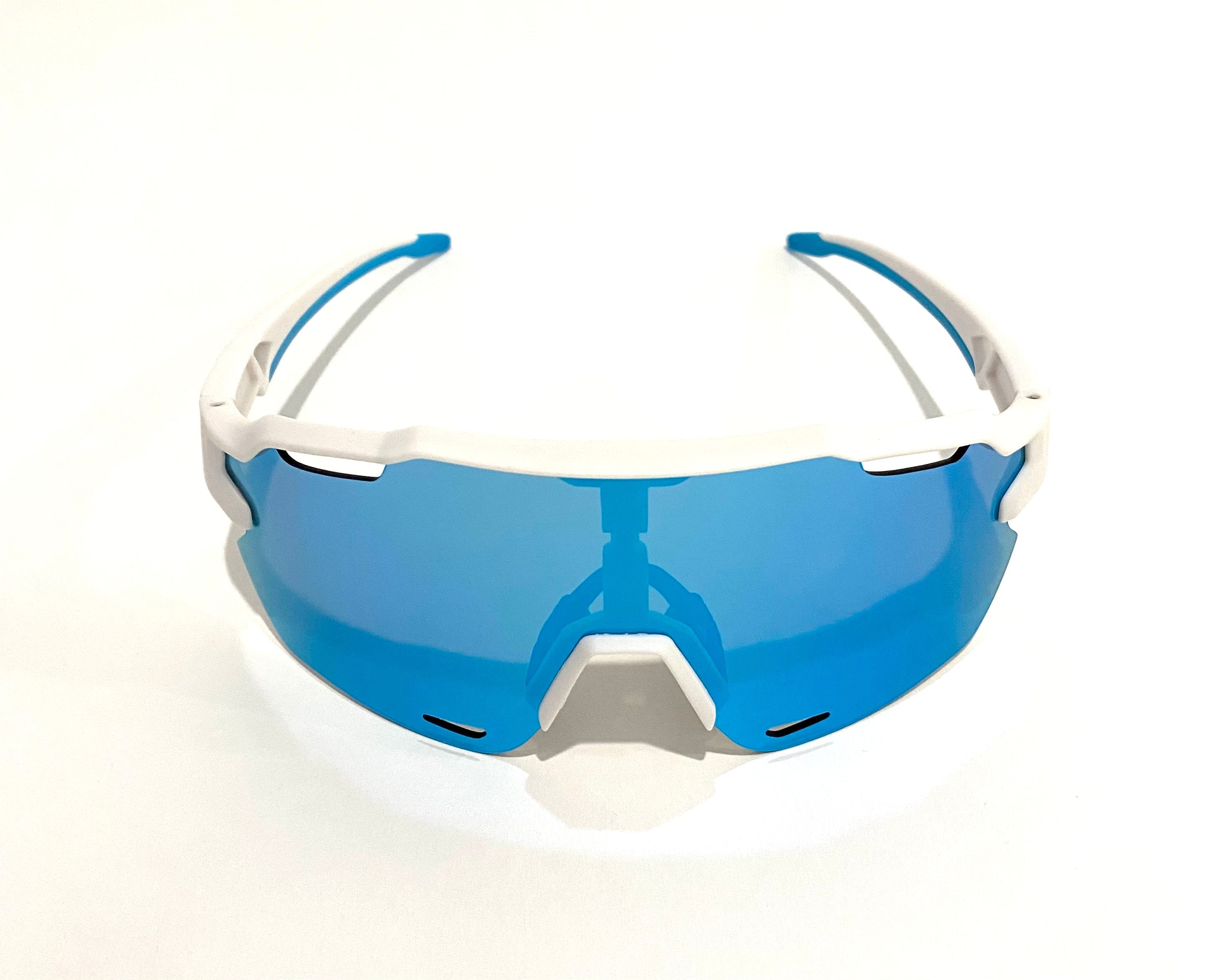 Diamond Krew Snow Baseball Sunglasses | alternate view of white frame and lenses