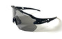 Diamond Krew Vulcan Polarized Baseball Sunglasses | black and white splatter frame product view