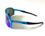 Diamond Krew Frozen Baseball Sunglasses | alternate view of blue frame and lenses
