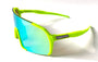 Diamond Krew Neon Green Baseball Sunglasses | neon green frame product view