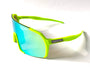 Diamond Krew Neon Green Baseball Sunglasses | neon green frame product view