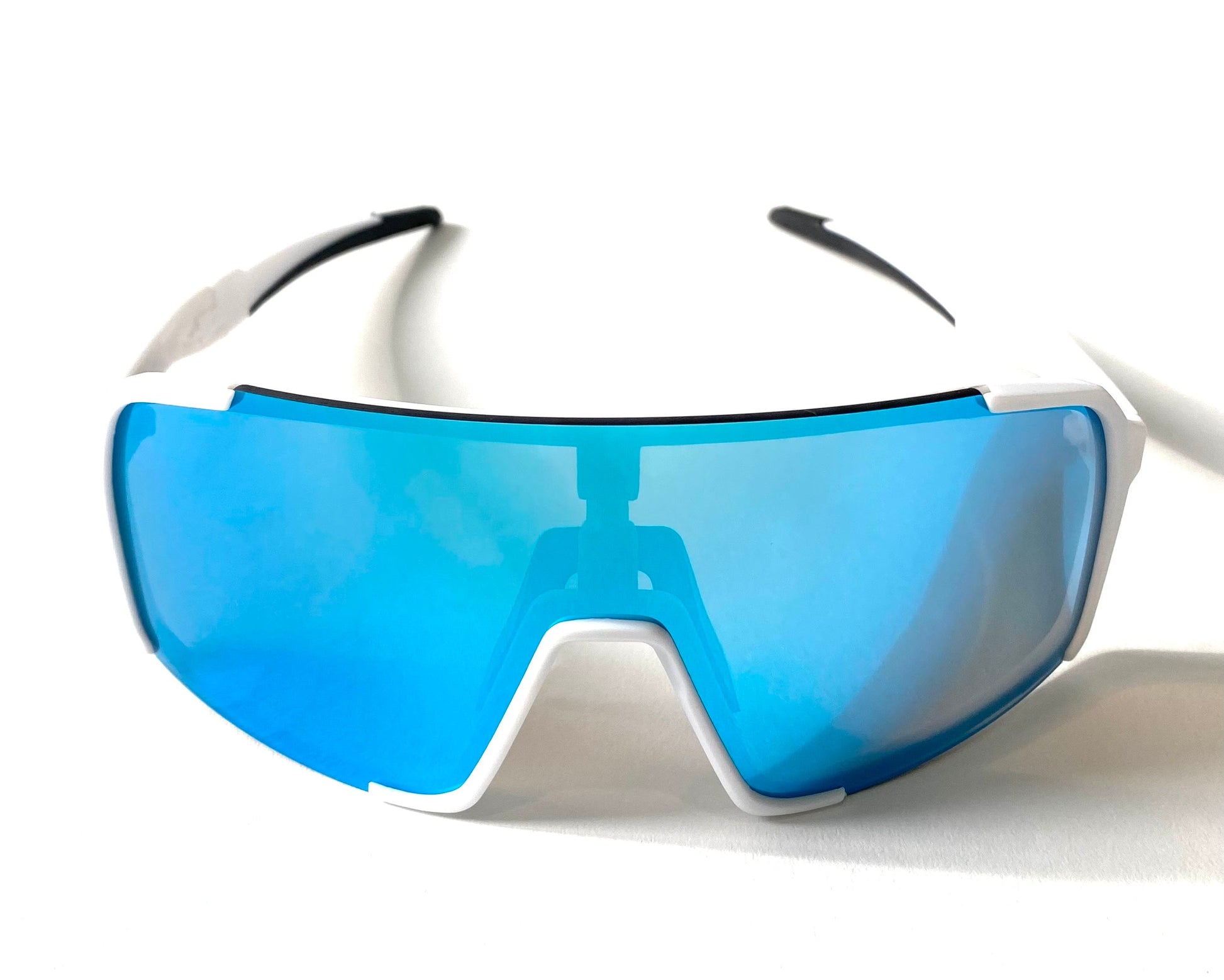 Diamond Krew Ace Baseball Sunglasses | alternate view of white frame and lenses