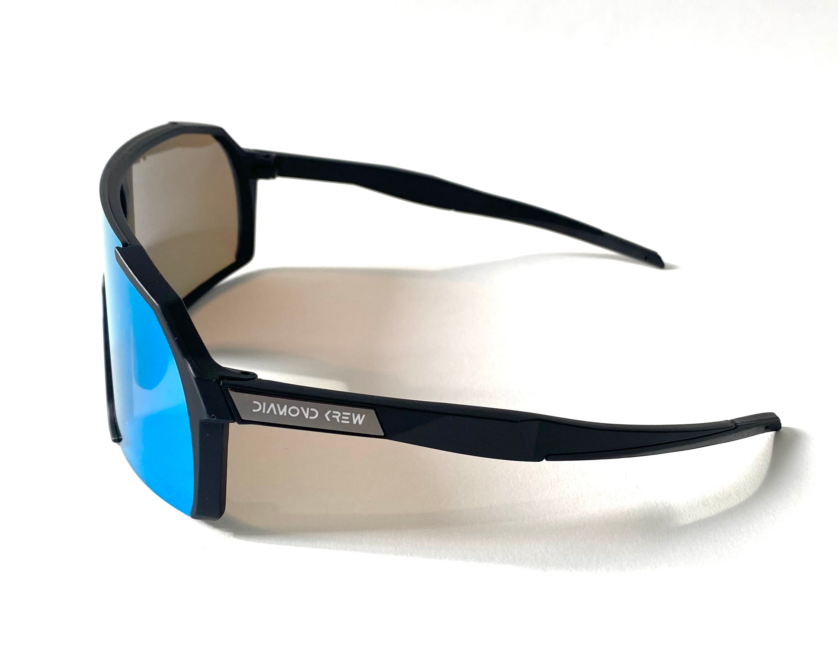 Diamond Krew Showtime Youth Baseball Sunglasses | alternate view of black frame and lenses