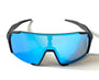 Diamond Krew Showtime Youth Baseball Sunglasses | black frame and lens detail