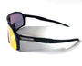 Diamond Krew Loud Baseball Sunglasses | black frame and lens detail