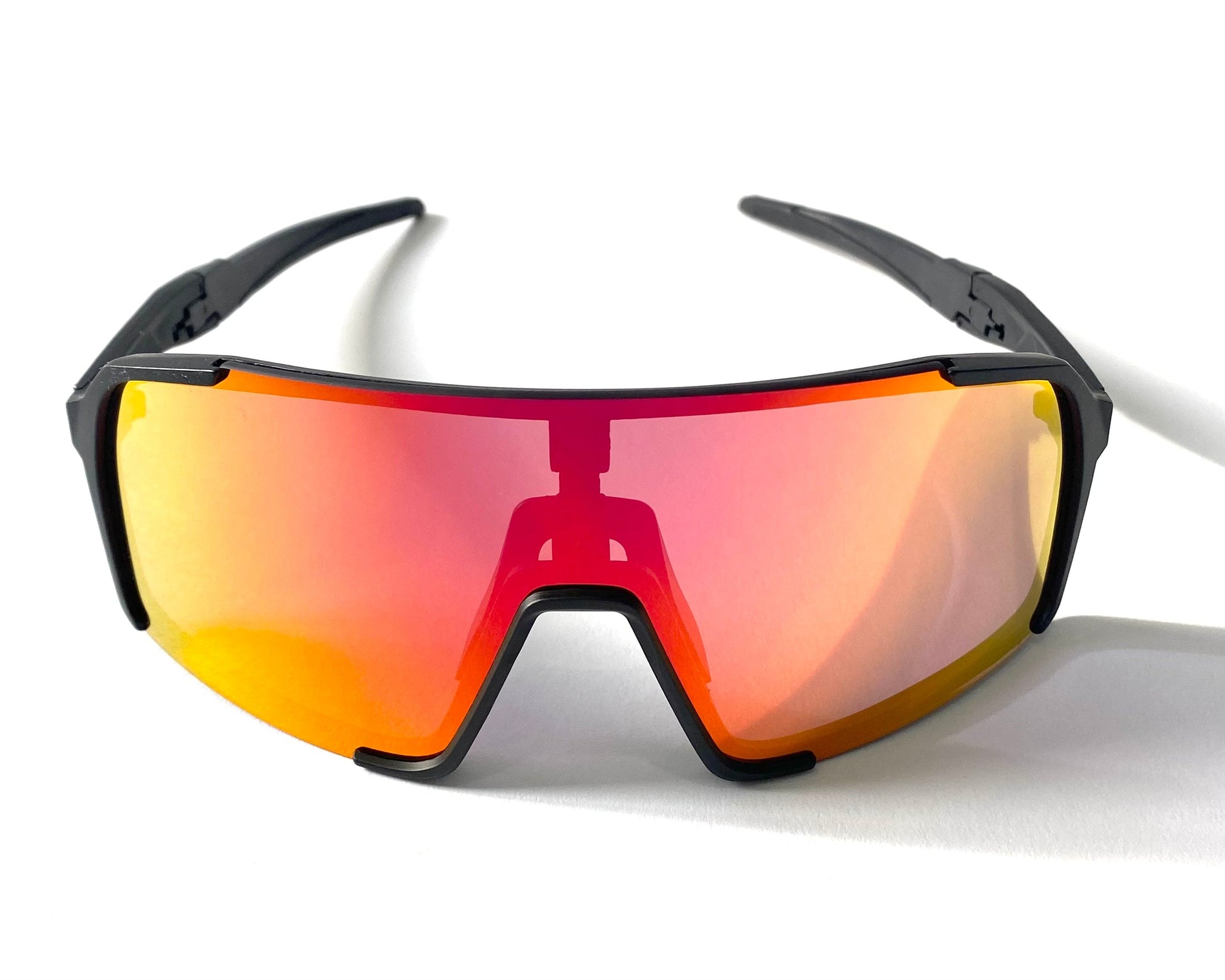 Diamond Krew Loud Baseball Sunglasses | alternate view of black frame and lenses