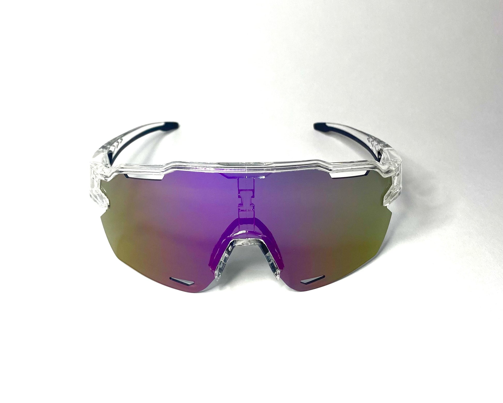 Diamond Krew Wild Baseball Sunglasses | alternate view of clear frame and lenses