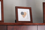 America's Love original artwork featuring a heart-shaped design of the American Flag.