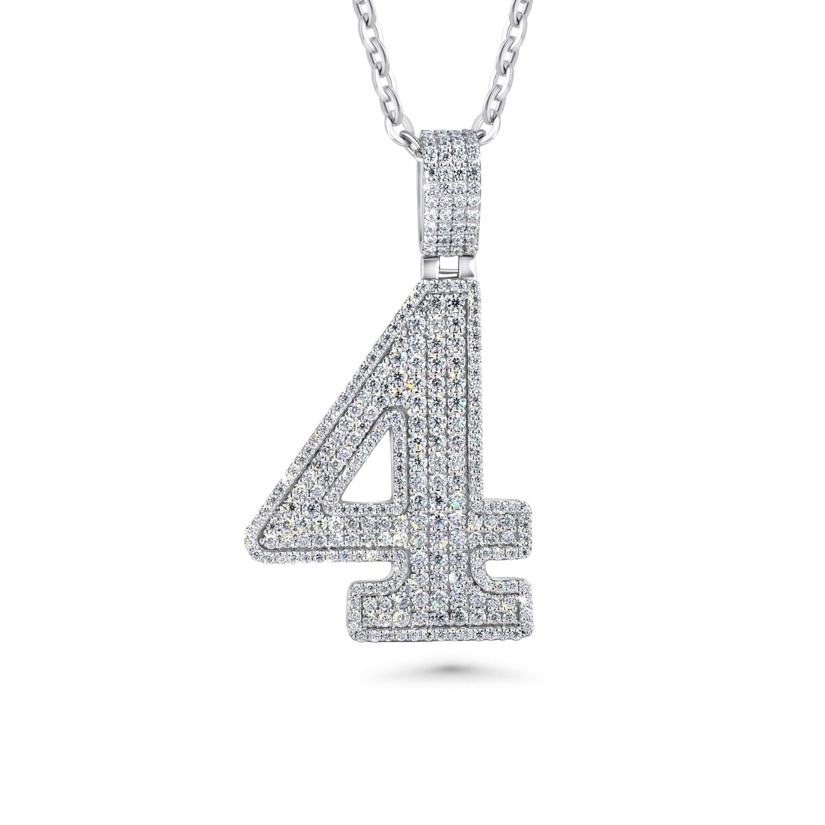 XL Iced Out Jersey Number Necklace – All In Faith