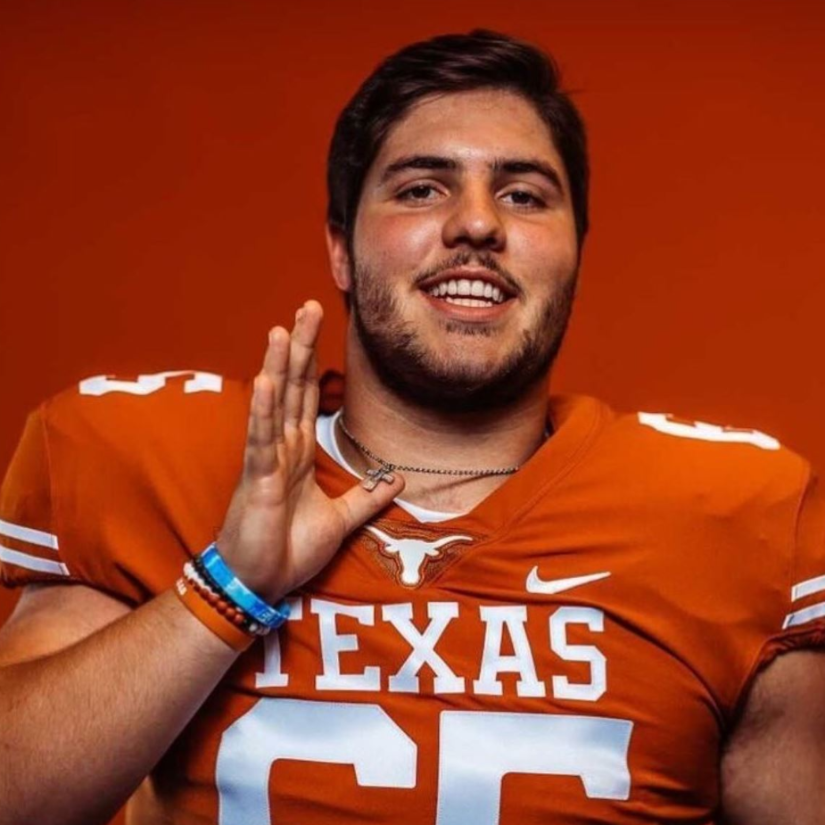 Jake Majors Wearing The All In Faith Football Cross Necklace