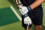 Luccini Baseball Batting Gloves | Legacy Series – White/Navy