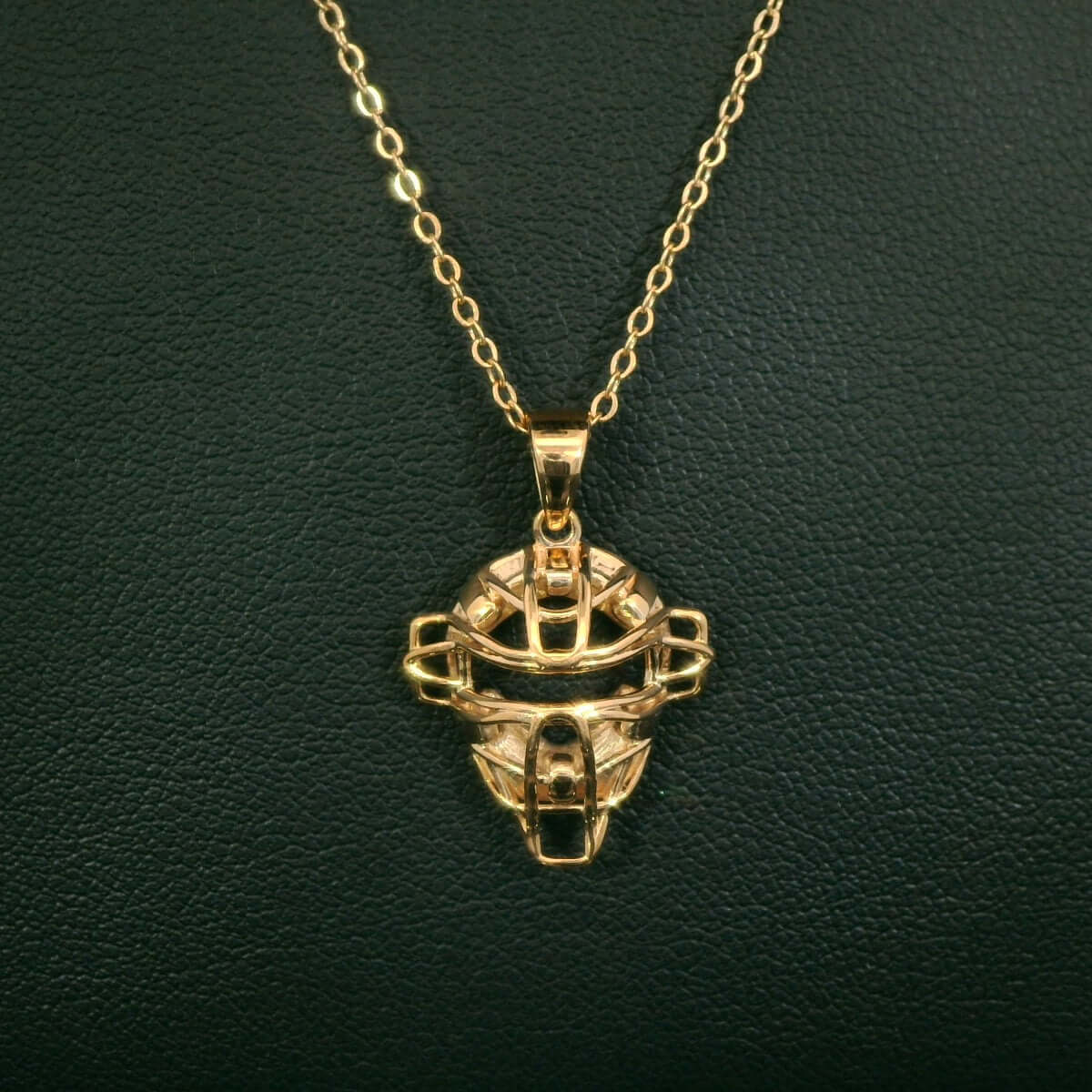 Mini Baseball Catcher's Mask Rose Gold