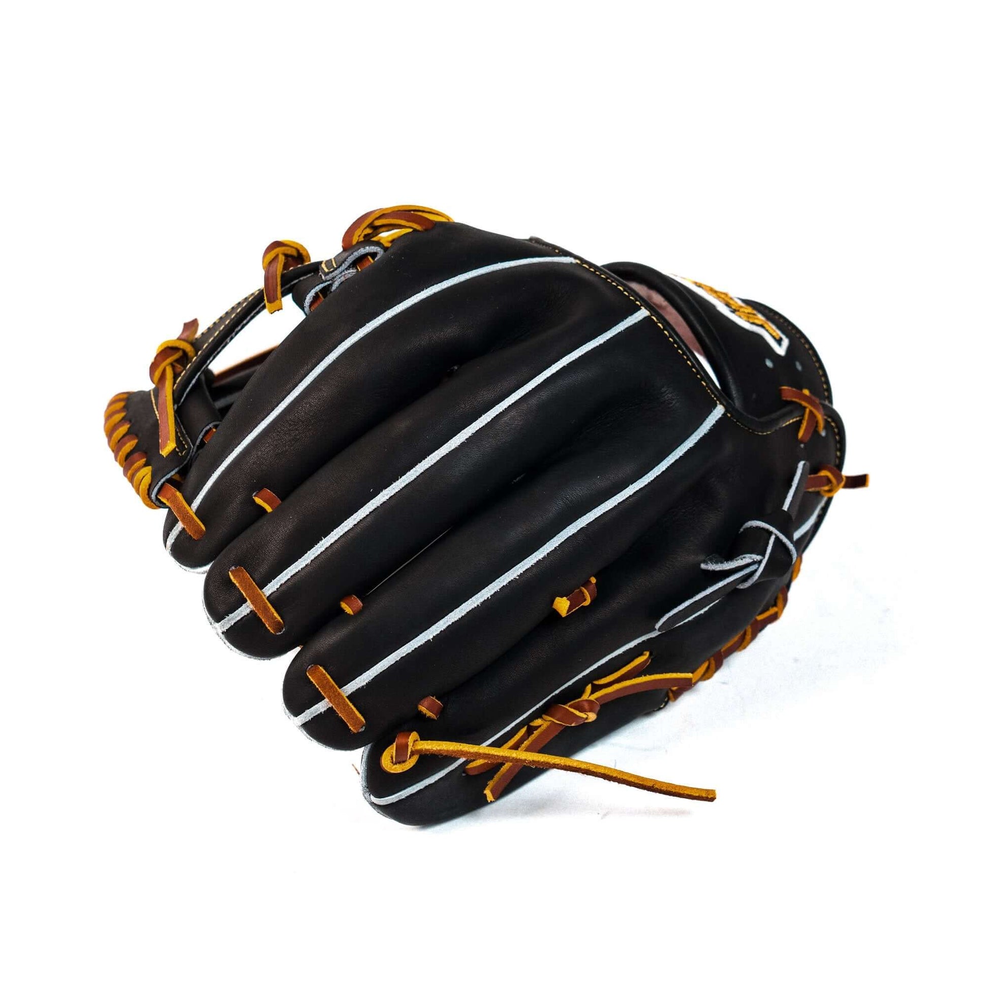 Jax Baseball Fielding Glove | CB-3 | Infield | Black, 11.5 inches, leather, large pocket design.