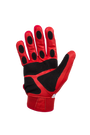 VukGripz Patriot Batting Gloves in red with padded grip and flexible design for superior performance.