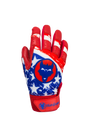 VukGripz Patriot Batting Gloves featuring a patriotic design with red, white, and blue colors.
