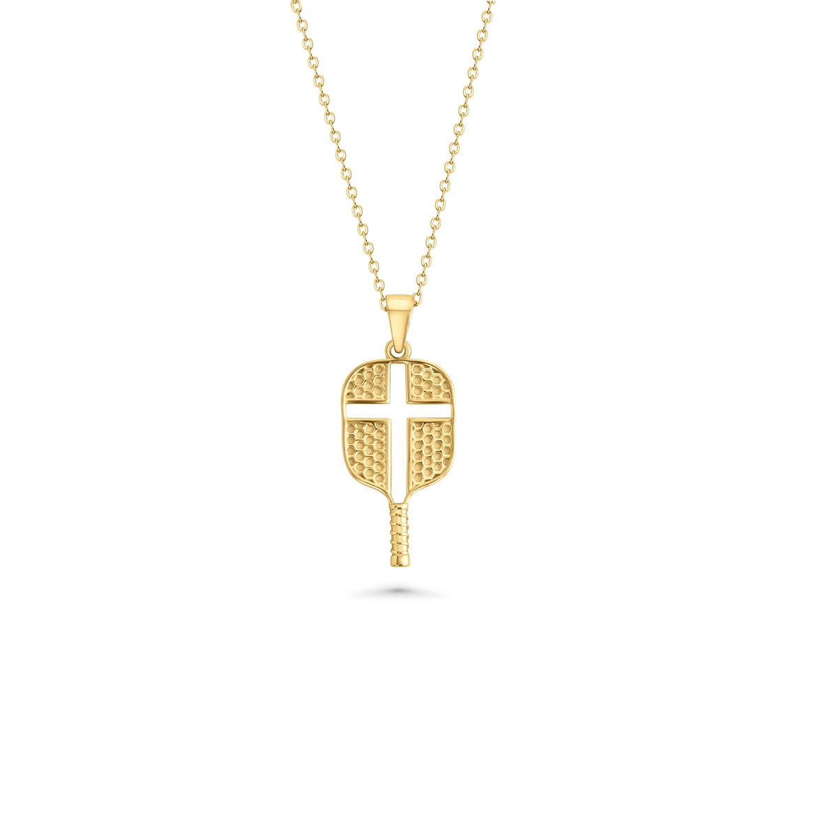 Pickleball Necklace With Cross Cutout