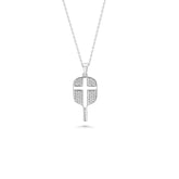 Pickleball Necklace With Cross Cutout